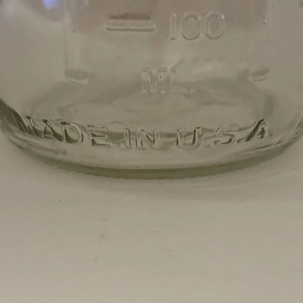 VTG Pair Ball Sculptured Glass Mason Fruit Jar 12 OZ 1.5 Cups 300 ML